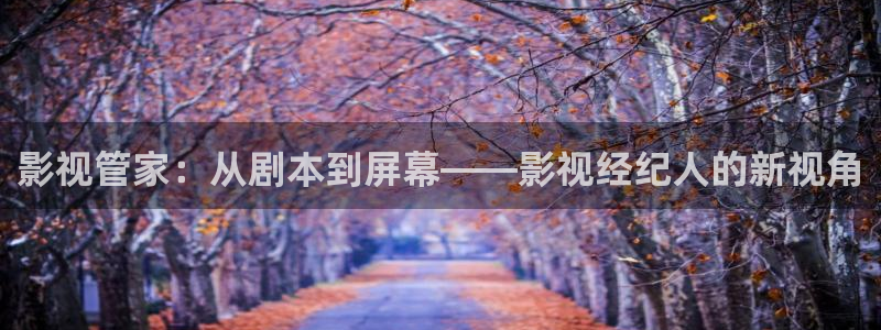 久要视频在线人人：影视管家：从剧本到屏幕——影视经纪人的新视角